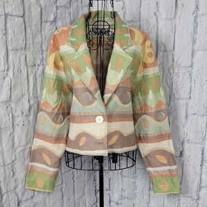 Silverado Southwestern Style Desert Pastel Oversized Jacket Small